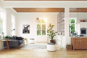 modern scandinavian living room design.