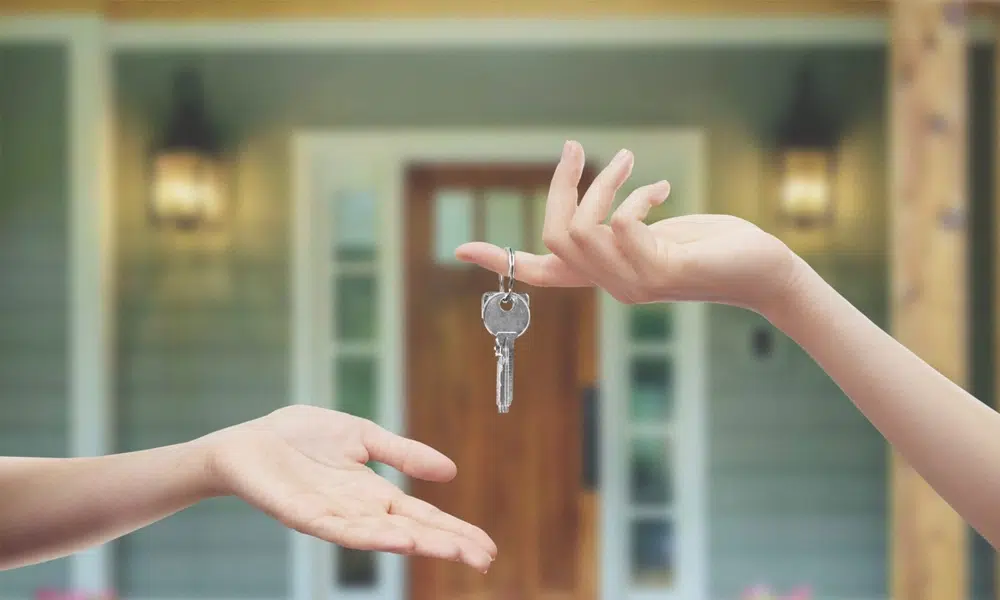 Handing over the keys to a home