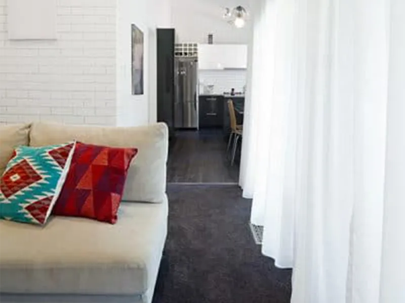 Open living space of a short-term rental property