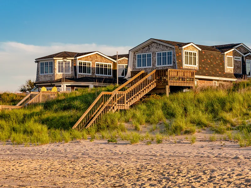 A beach front property