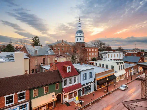 Picture of Maryland old city.