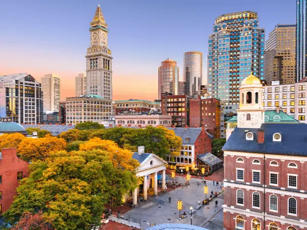 Picture of downtown Quincy Massachusetts